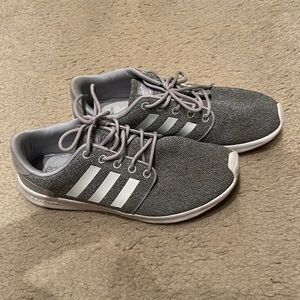 adidas cloud foam grey running shoes